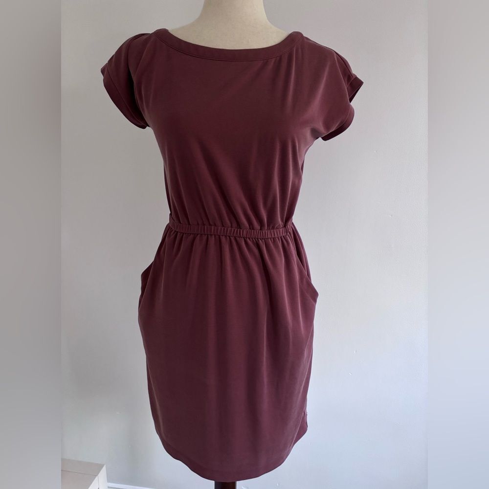 Nicole Miller New York XS Red Fall Dress with Pockets